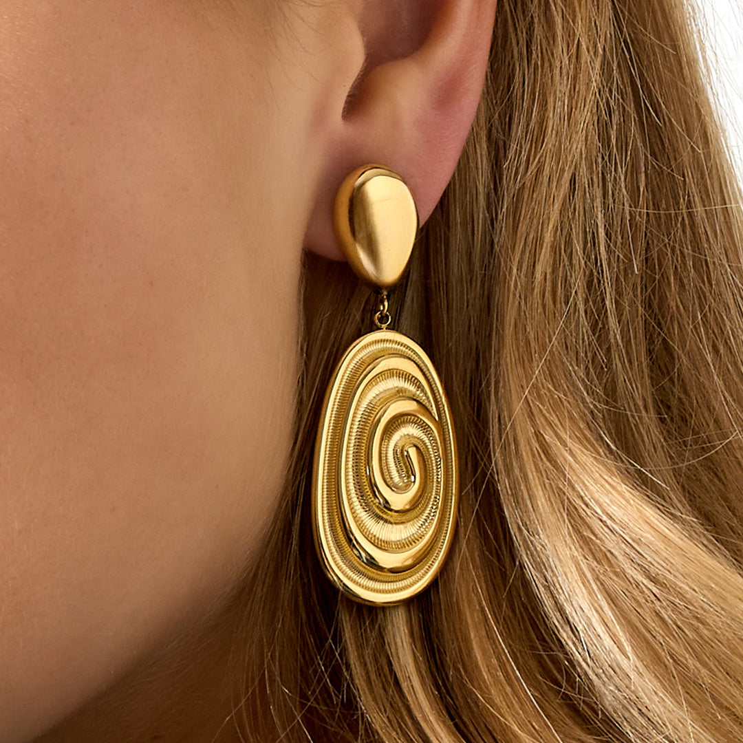 Stainless Steel Drop Earrings irregular shape Casual Daily Simple Series Women's jewelry