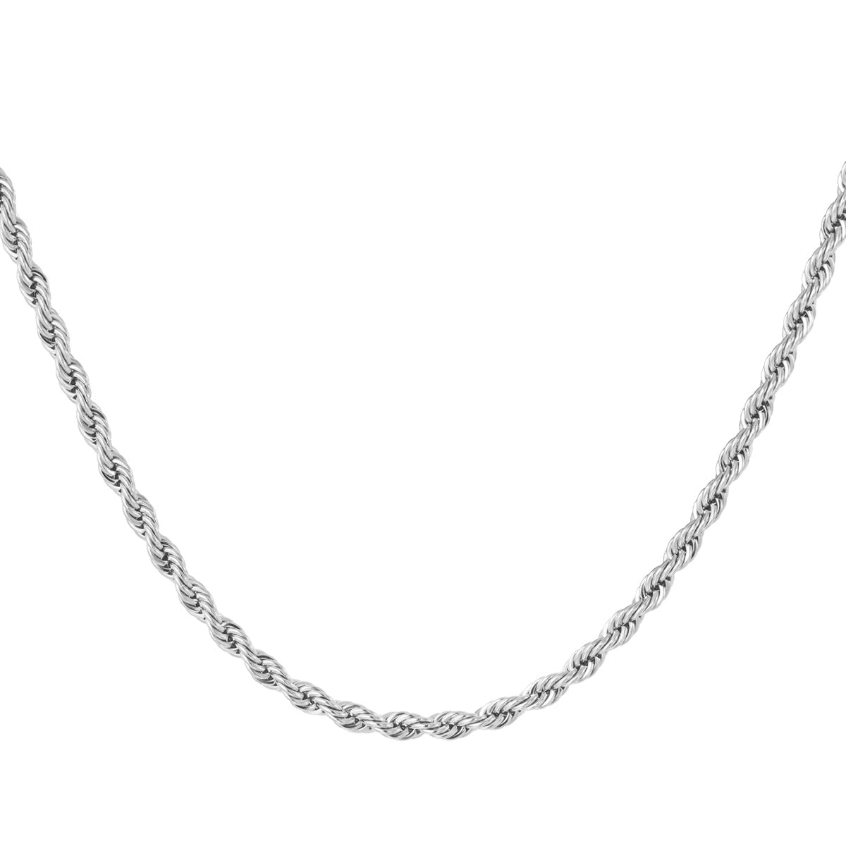 Unisex necklace twisted - Gold Color - 4.5MM