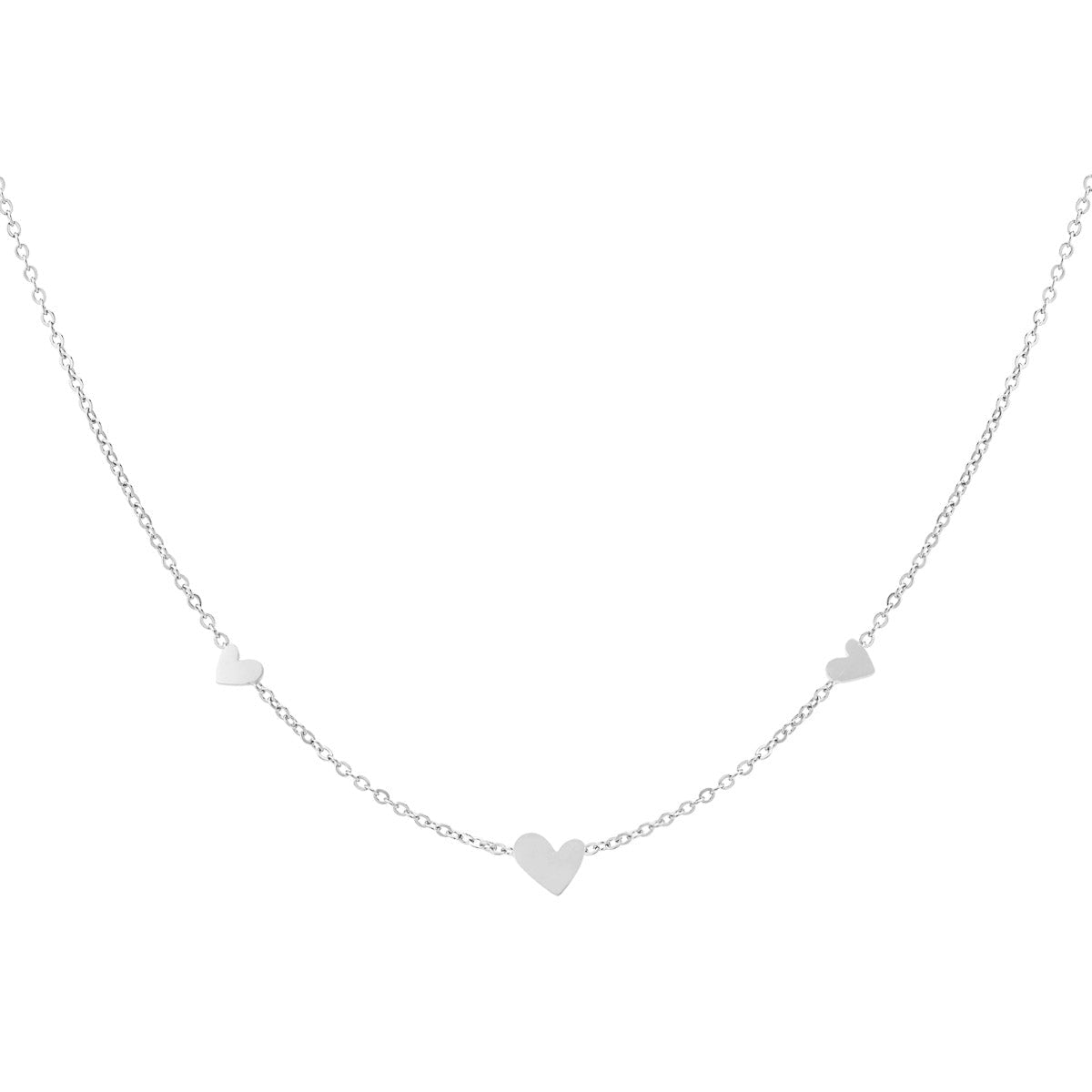 classic necklace with hearts