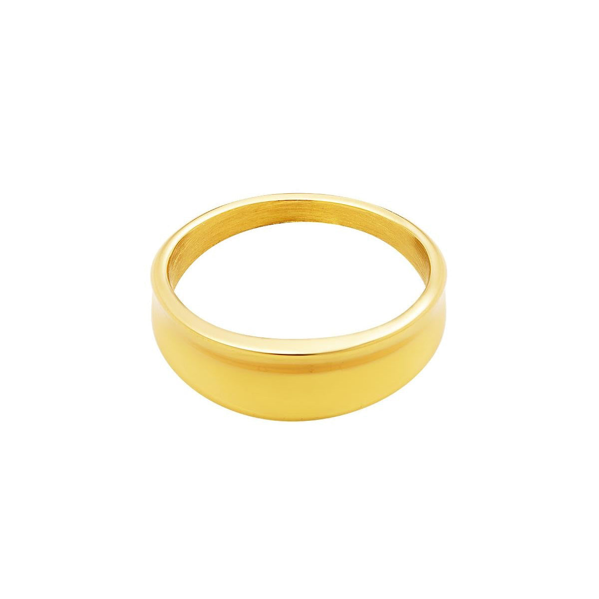 Stainless Steel Ring Gold Color 15