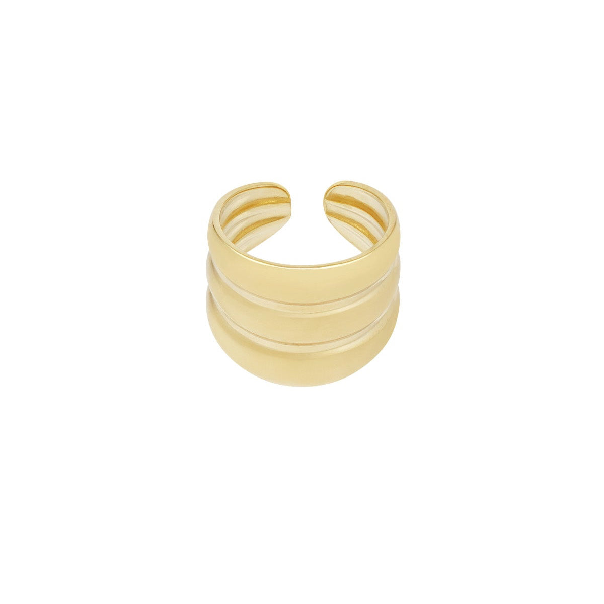 Three in a Row ring - Silver Color color