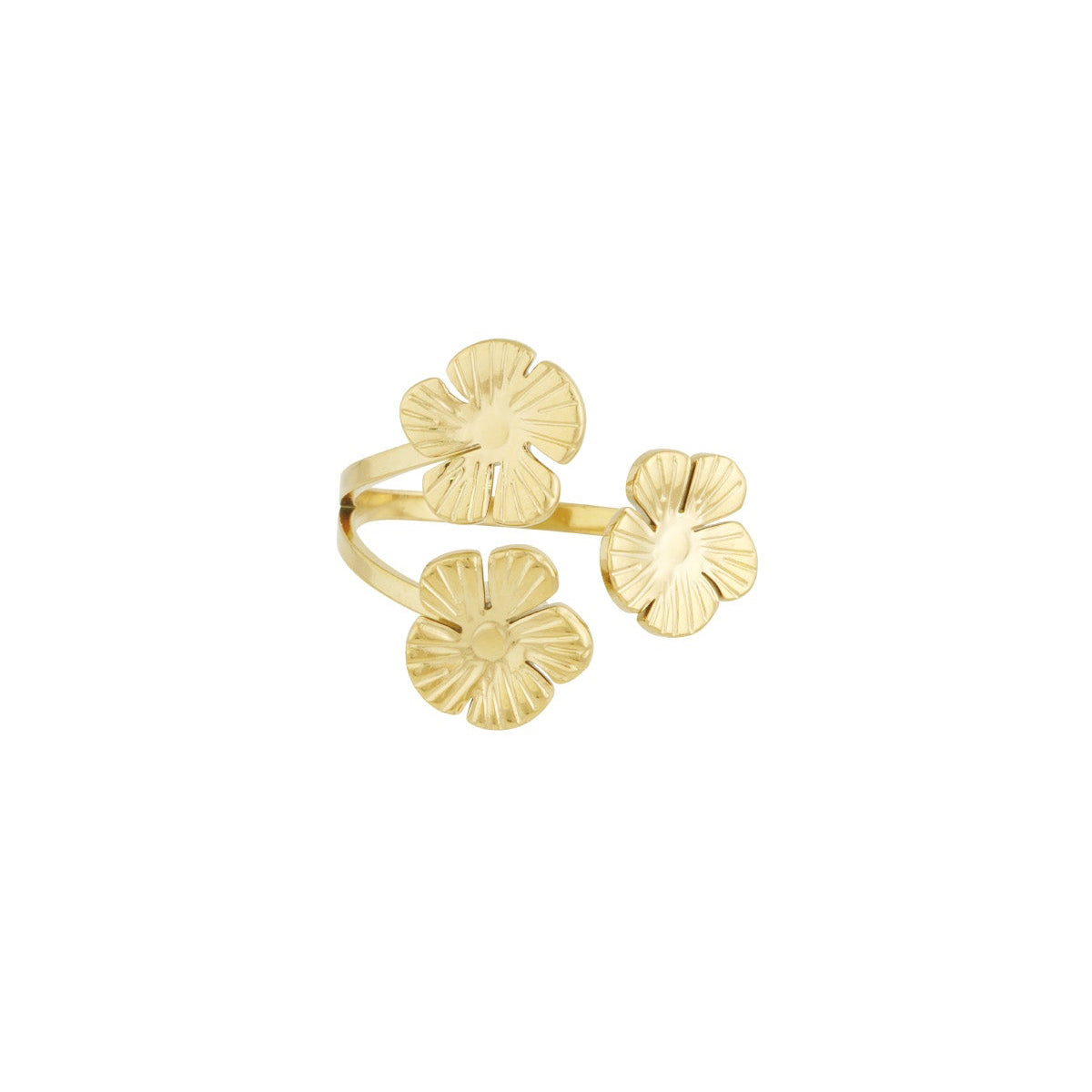 floral trio ring