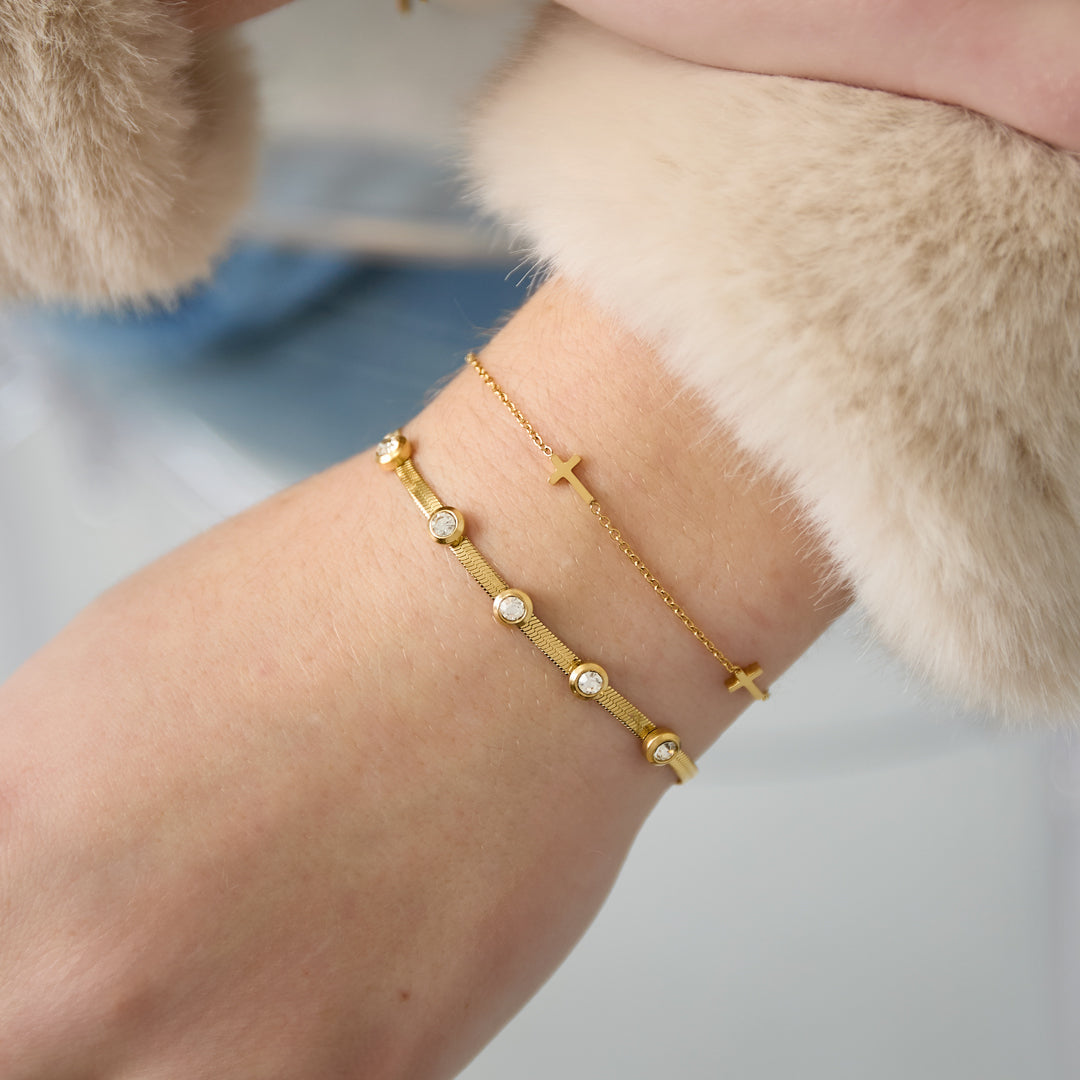 Rhinestone Chain Bracelets Chain Casual Daily Simple Series Women's jewelry