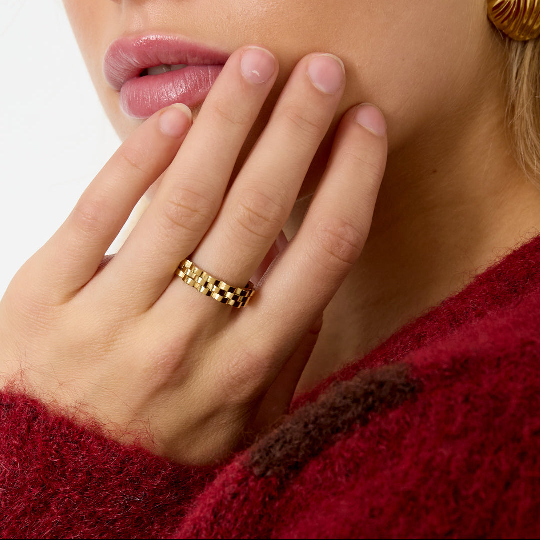 Stainless Steel Minimalist Rings irregular shape Simple Daily Simple Series Women's jewelry