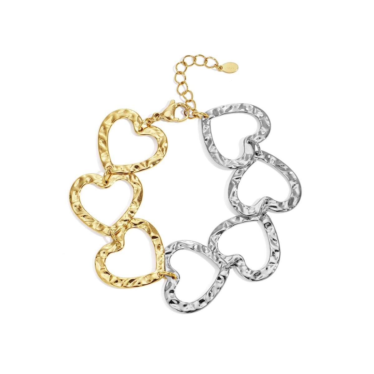 Stainless Steel Chain Bracelets Heart Casual Daily Simple Series Women's jewelry