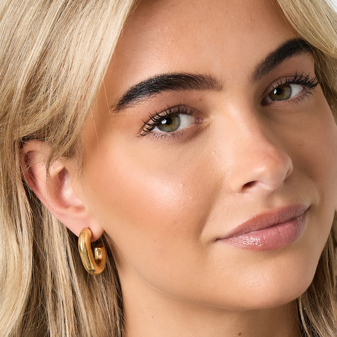 Stainless Steel Hoop Earrings irregular shape Casual Daily Simple Series Women's jewelry