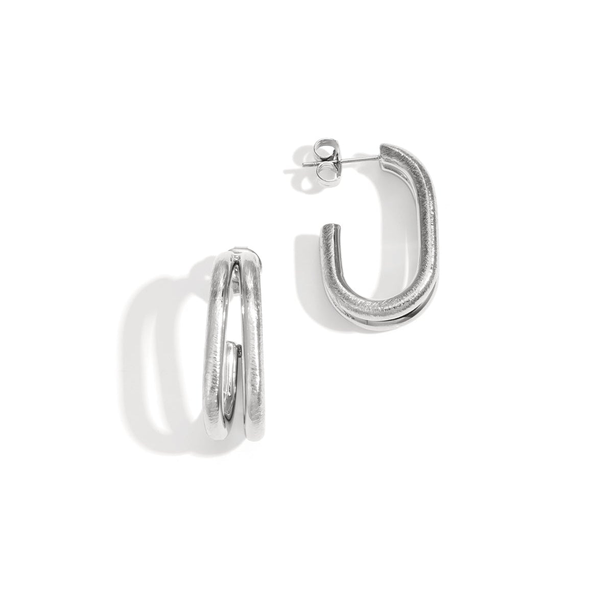 Hoop Earrings lines Casual Daily Simple Series Women's jewelry