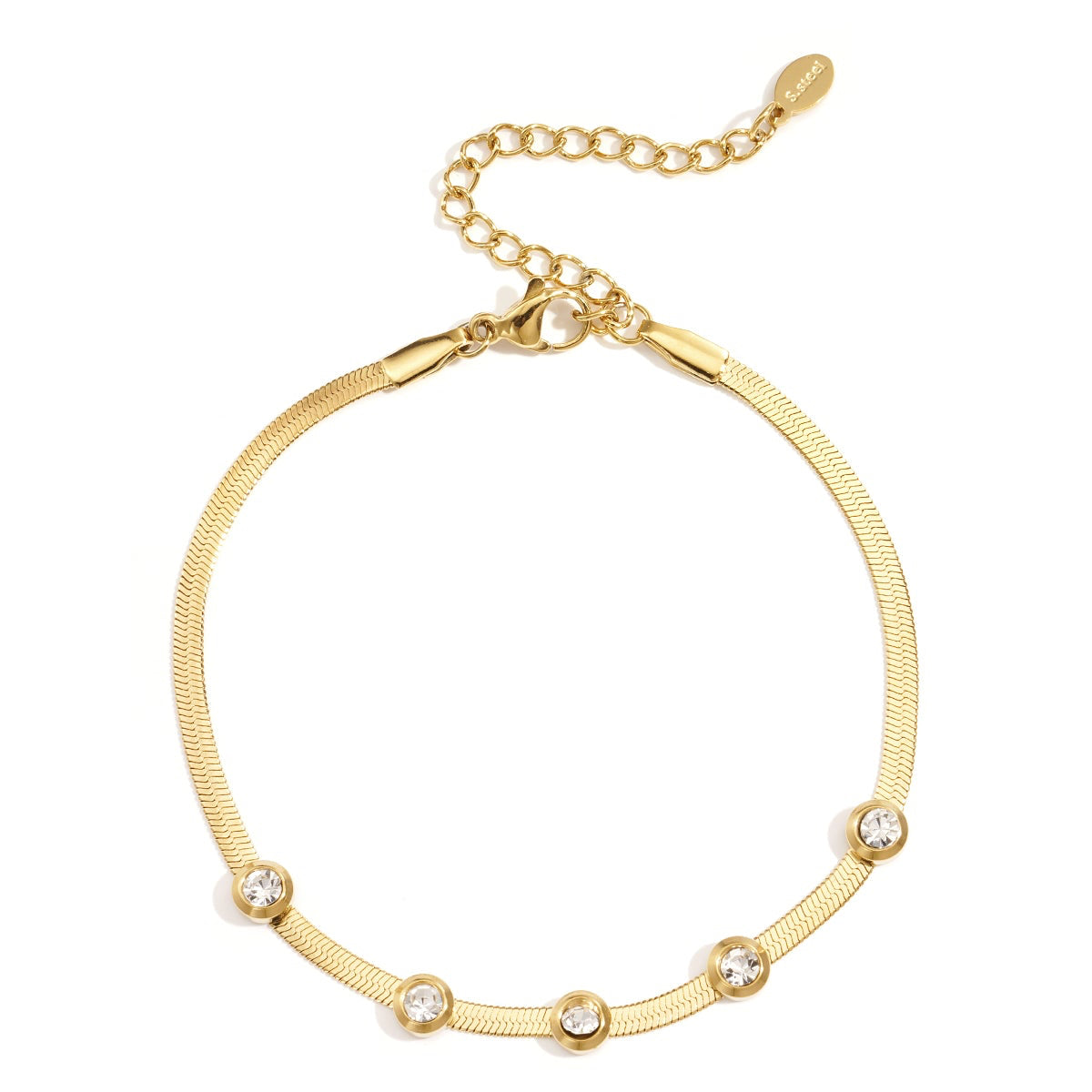 Rhinestone Chain Bracelets Chain Casual Daily Simple Series Women's jewelry