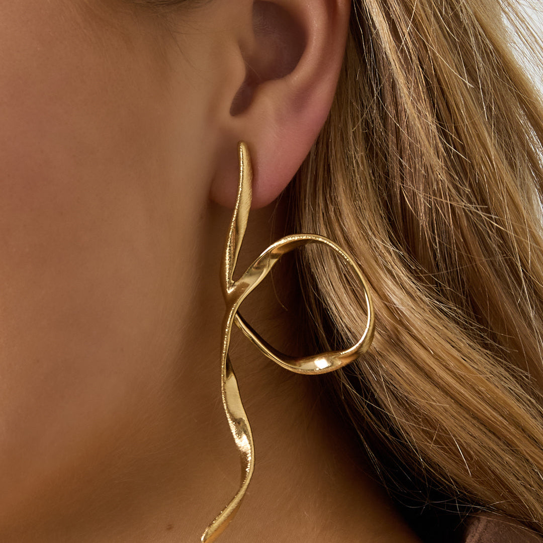 Stud Earrings lines Casual Daily Simple Series Women's jewelry