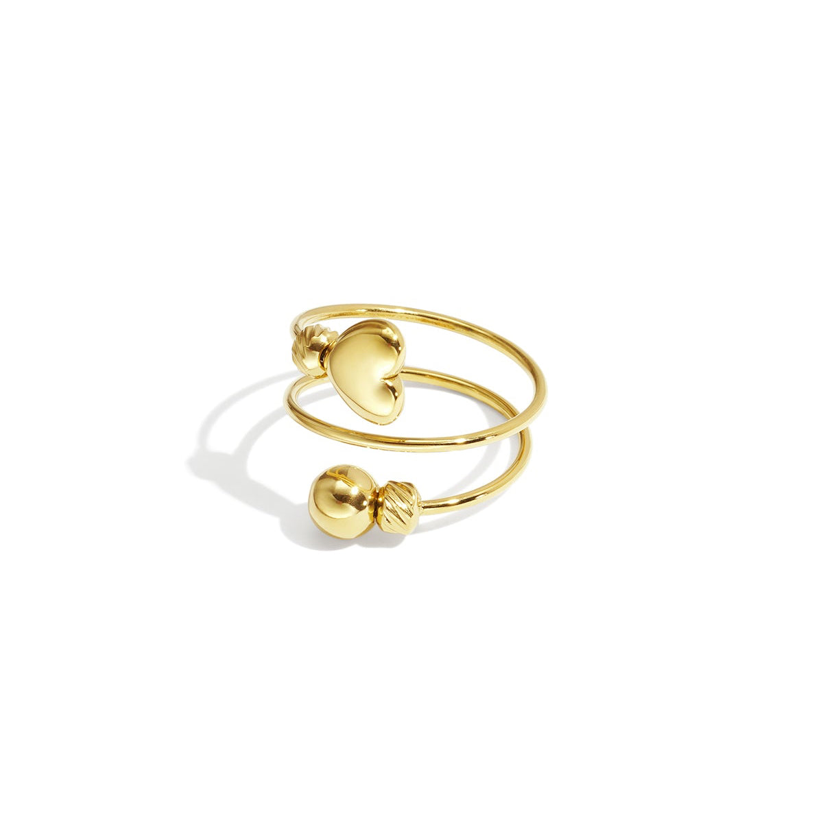 Stainless Steel Minimalist Rings Heart Casual Daily Simple Series Women's jewelry