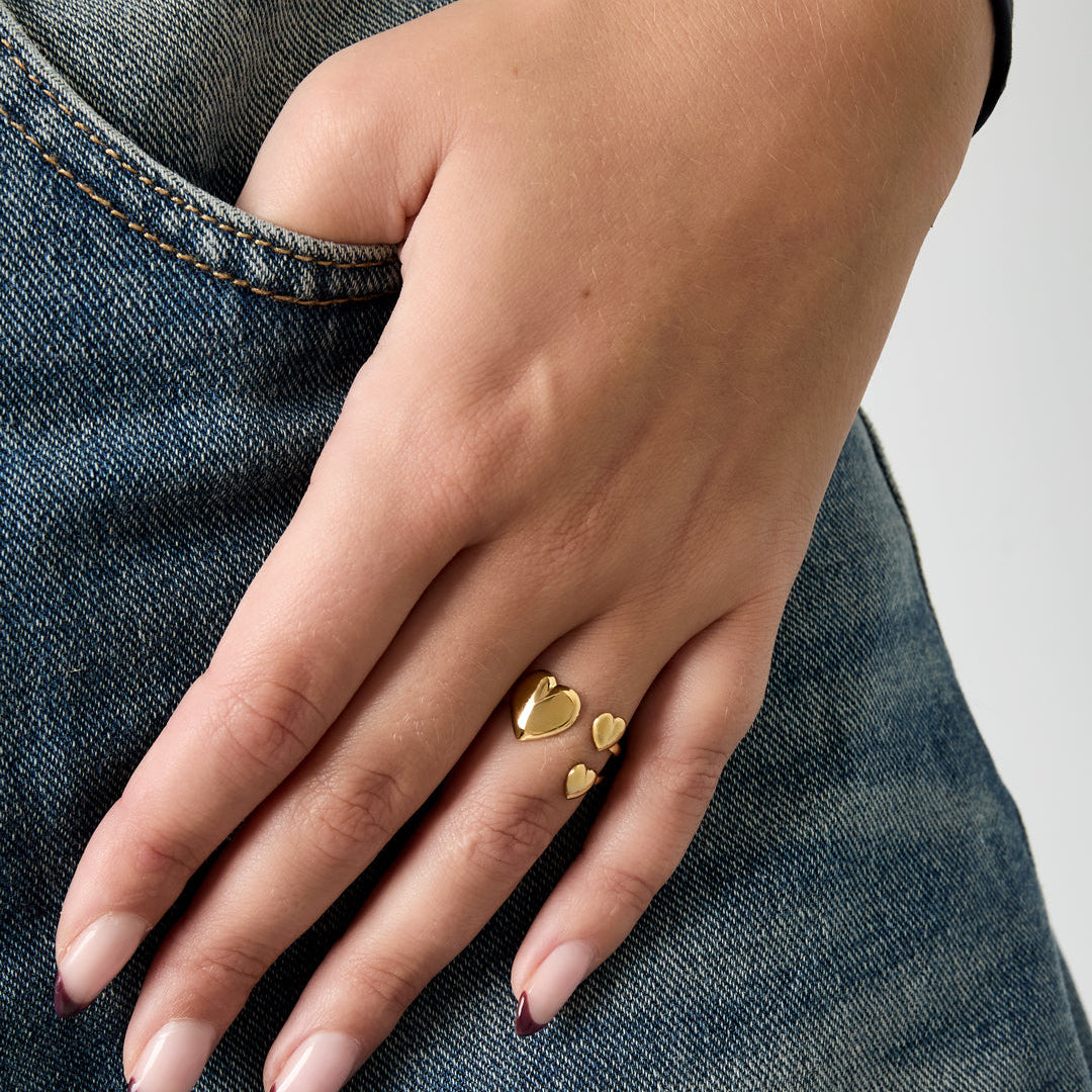 Triple the Love ring