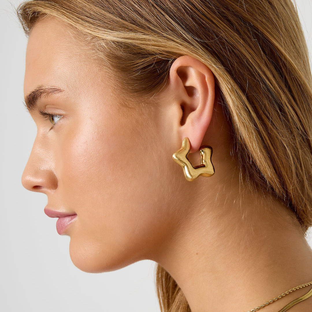 Hoop Earrings Star Casual Daily Simple Series Women's jewelry