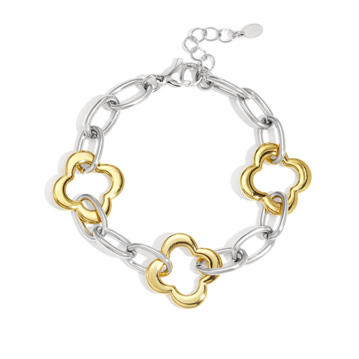 Stainless Steel Chain Bracelets Clover Casual Daily Women's jewelry
