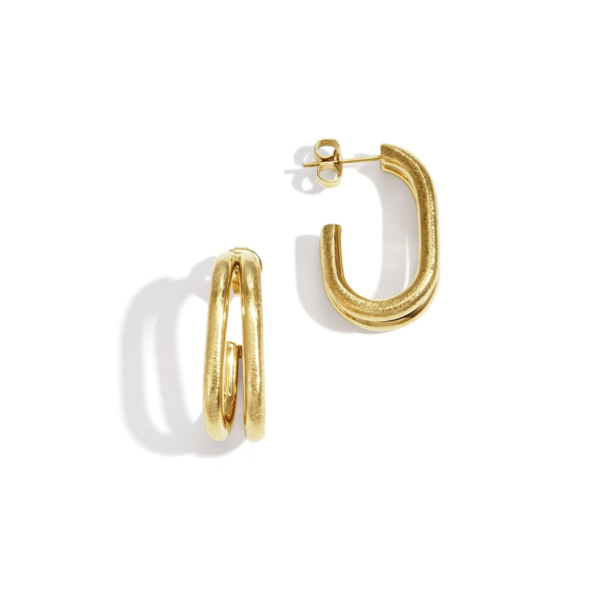 Hoop Earrings lines Casual Daily Simple Series Women's jewelry
