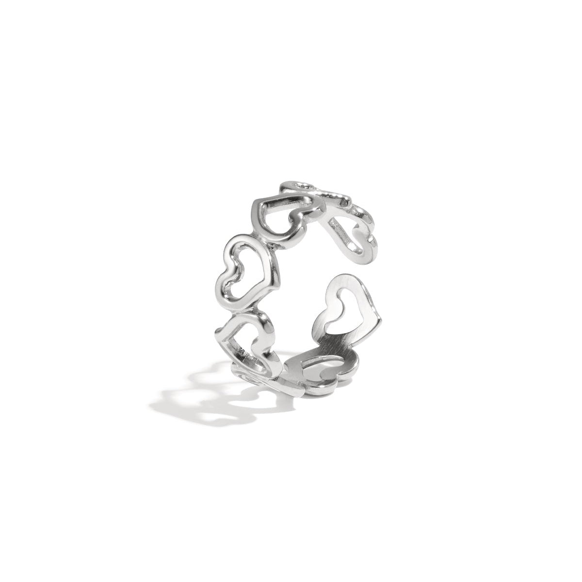 Stainless Steel Minimalist Rings Heart Casual Daily Simple Series Women's jewelry