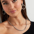 Unisex necklace twisted - Gold Color - 4.5MM