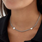 smile & heart chain necklace