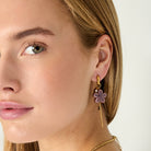 Stainless Steel Drop Earrings Flower Casual Daily Simple Series Women's jewelry