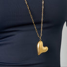 Stainless Steel Long Necklaces Heart Casual Daily Simple Series Women's jewelry