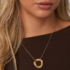 Stainless Steel Pendant necklaces circle Casual Daily Simple Series Women's jewelry