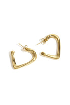 Hoop Earrings Heart Simple Daily Simple Series Women's jewelry