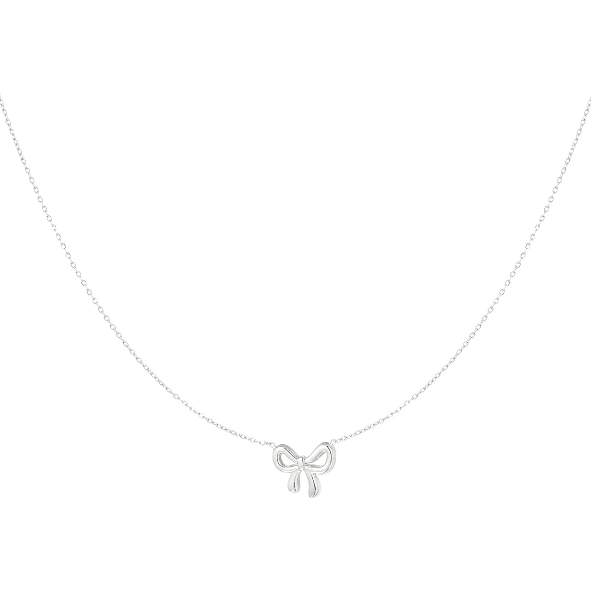 simple bow necklace