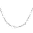 smile & heart chain necklace