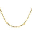 smile & heart chain necklace