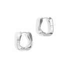 Stainless Steel Hoop Earrings rectangle Casual Daily Simple Series Women's jewelry