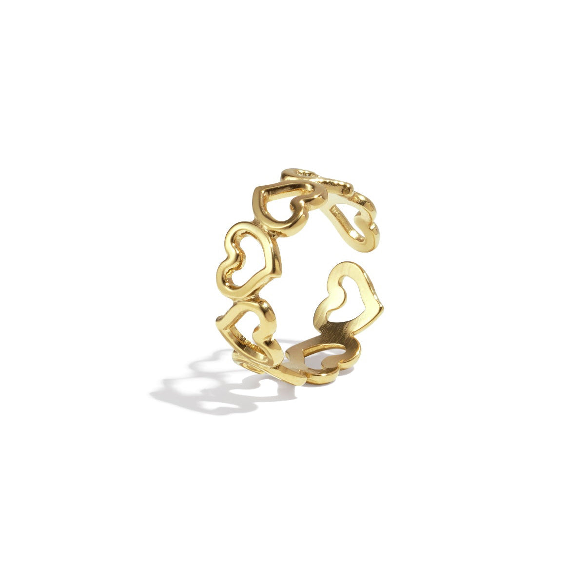 Stainless Steel Minimalist Rings Heart Casual Daily Simple Series Women's jewelry