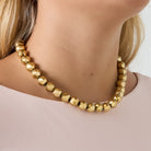 Hollow bead necklace-12mm