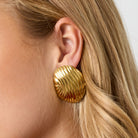 Stainless Steel Stud Earrings irregular shape Casual Daily Simple Series Women's jewelry