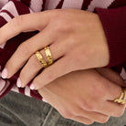 Textured double ring