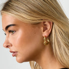 Stainless Steel Hoop Earrings Heart Casual Daily Simple Series Women's jewelry