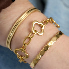 Textured bangle bracelet