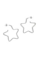 Stainless Steel Hoop Earrings Star Casual Daily Simple Series Women's jewelry