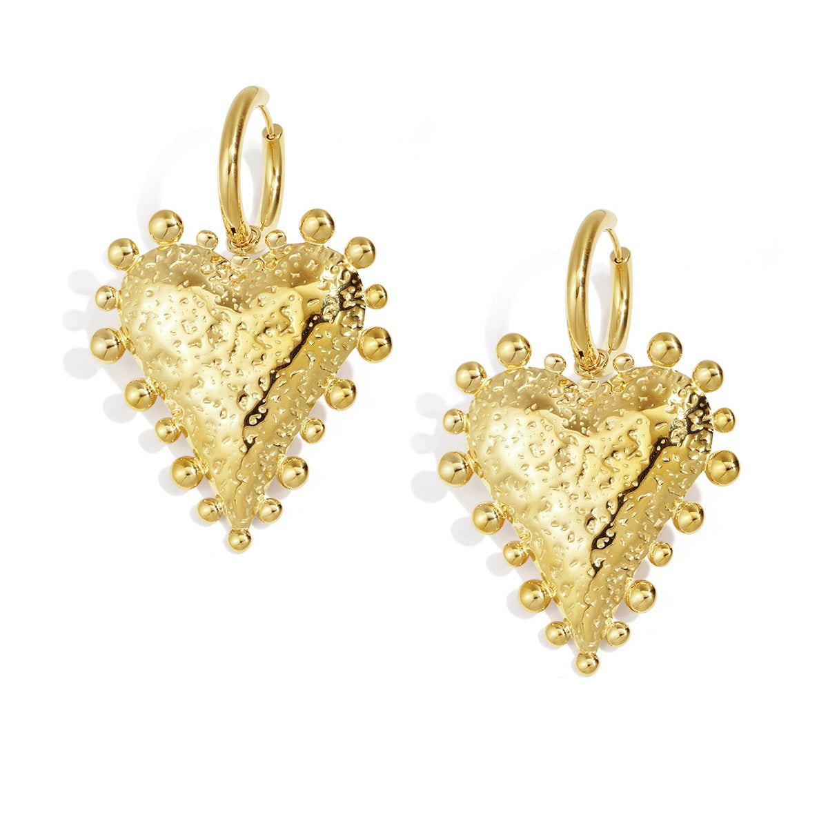 Stainless Steel Drop Earrings Heart Casual Daily Simple Series Women's jewelry