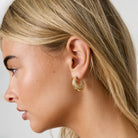 Stainless Steel Hoop Earrings circle Casual Daily Simple Series Women's jewelry