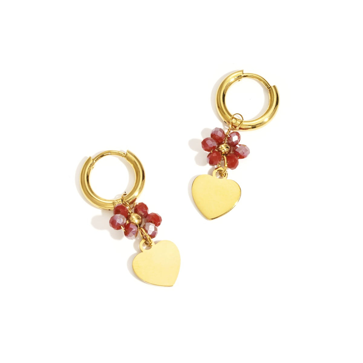 Stainless Steel Drop Earrings Flower Casual Daily Simple Series Women's jewelry