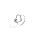 Stainless Steel Statement Rings Heart Casual Daily Simple Series Women's jewelry