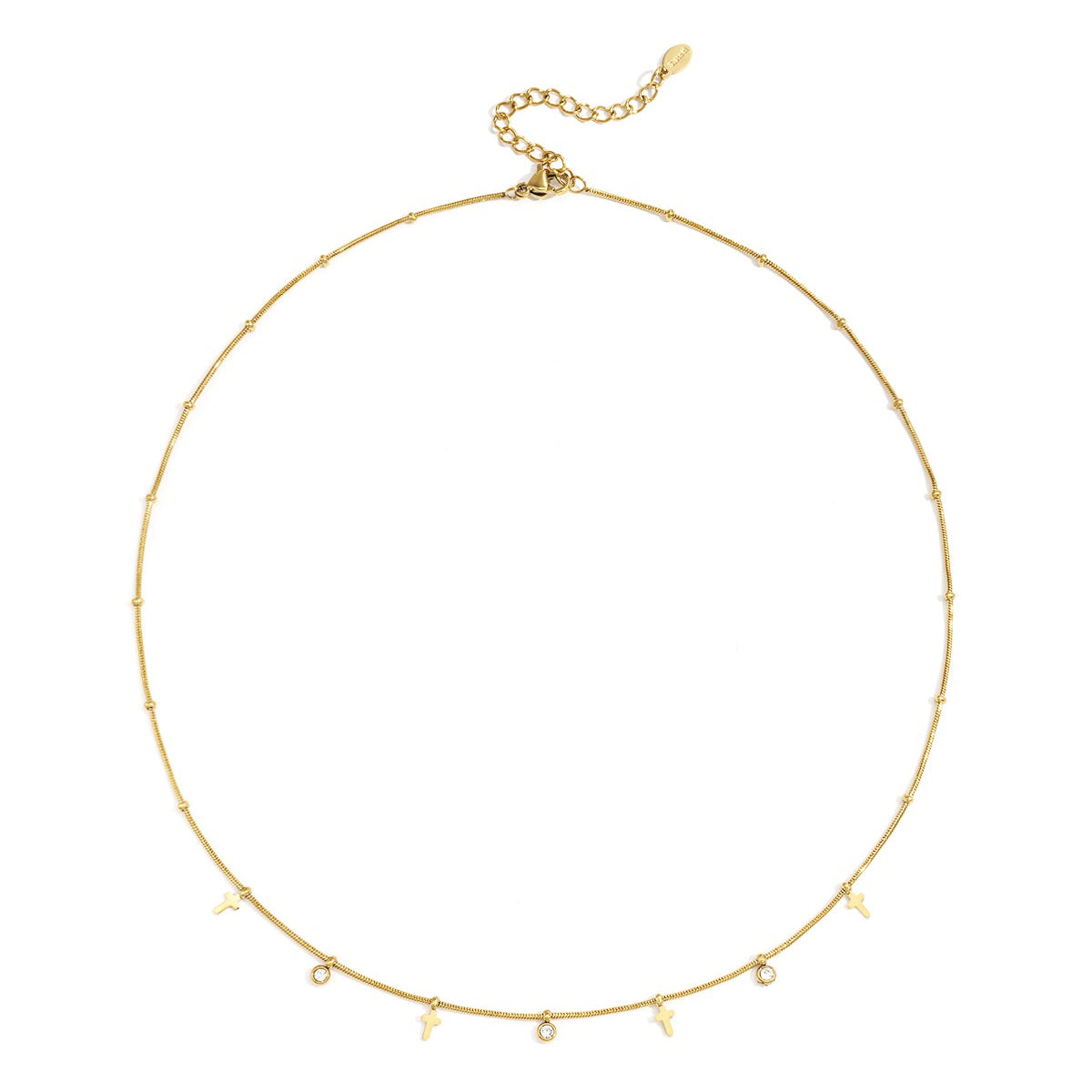 Stainless Steel Chain Necklaces Cross Casual Daily Simple Series Women's jewelry