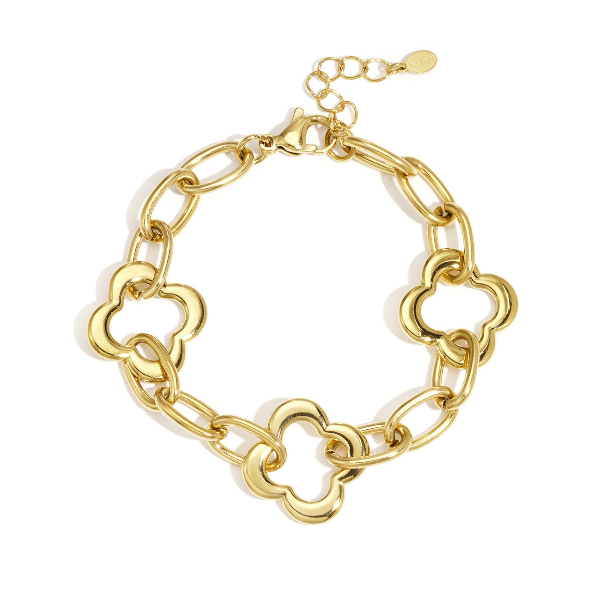 Stainless Steel Chain Bracelets Clover Casual Daily  Women's jewelry